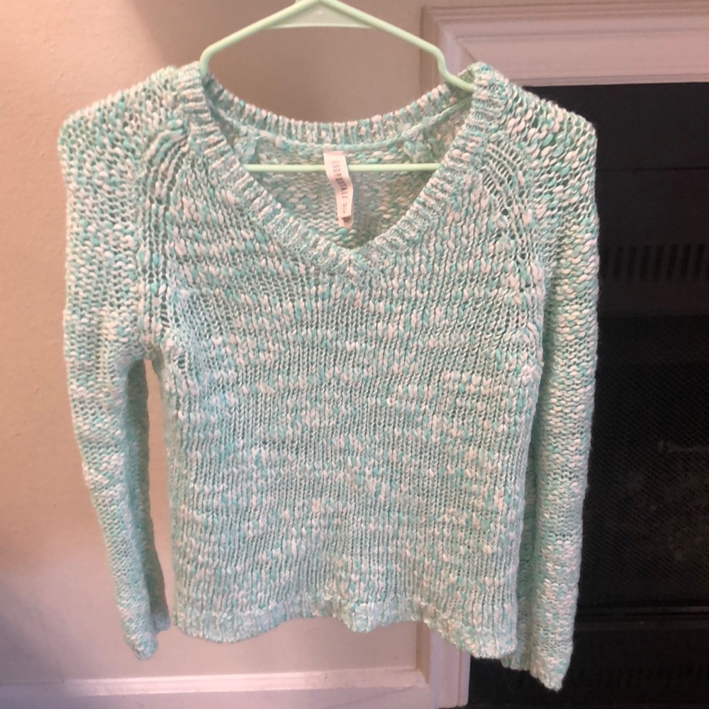 Aeropostale mint green knit sweater